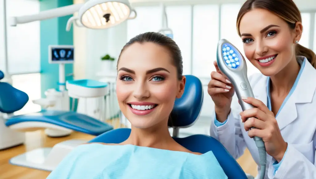 Professional teeth whitening at Teeth Plus Dental Clinic in Marmaris